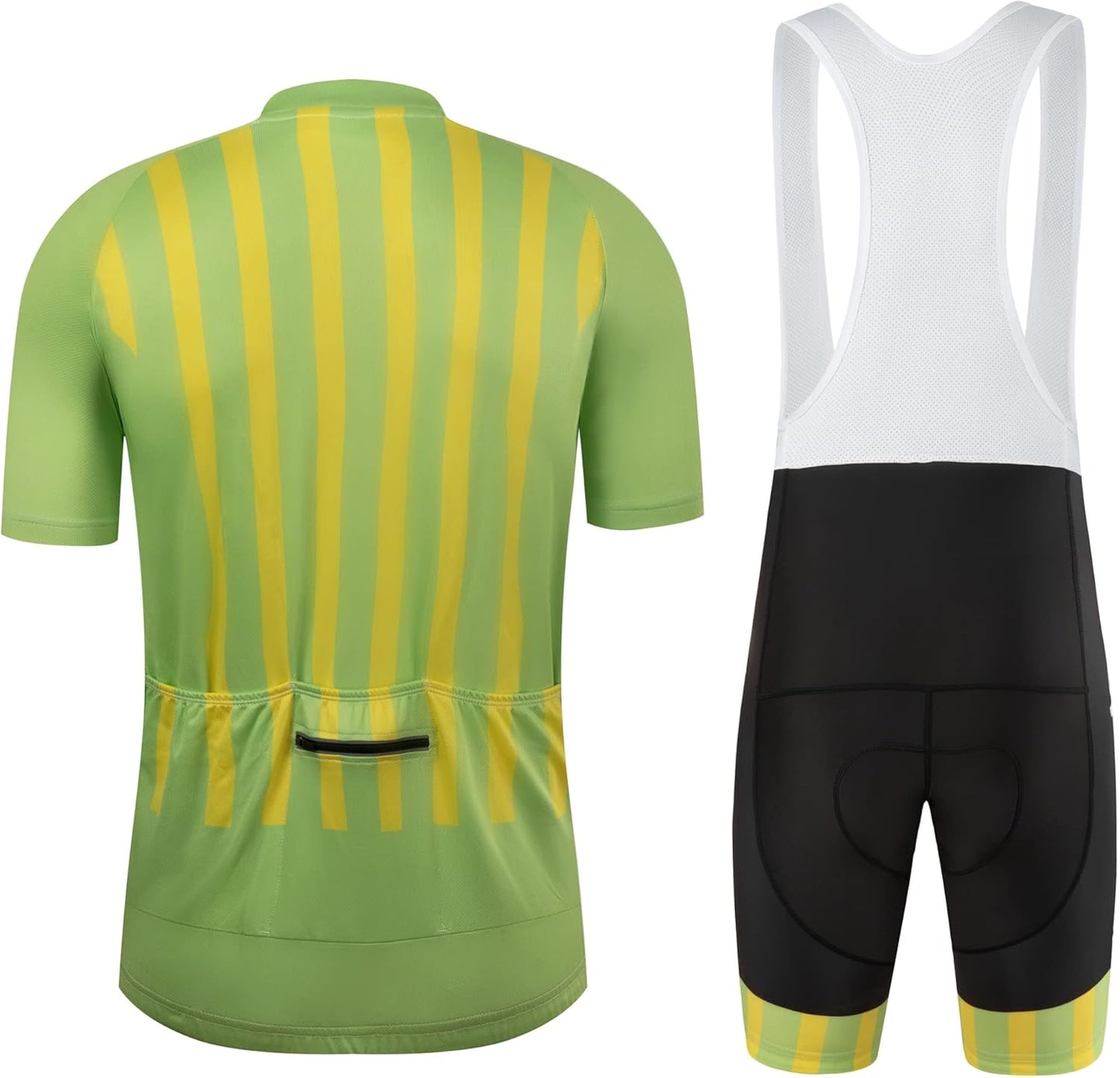CR Men'S Cycling Jersey Set Road Bike Jersey Zipper Pocket Short Sleeves Cycling Kits Bib Shorts 3D Padded