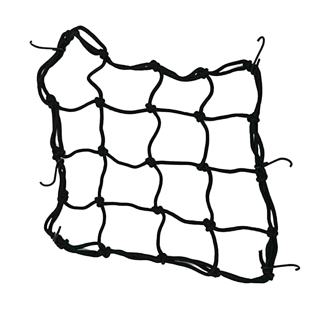Elasticated Bungee Cargo Luggage Package Net with 6 Hooks for Rear Bicycle Bag Basket Bike Motorcycle Helmet Cargo Net New