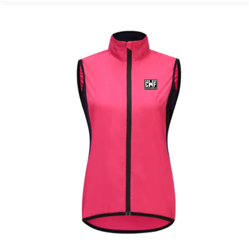 2021 New High Visibility Reflective Windproof Cycling Men or Men Cycling Windbreaker Vest with Back Pocket