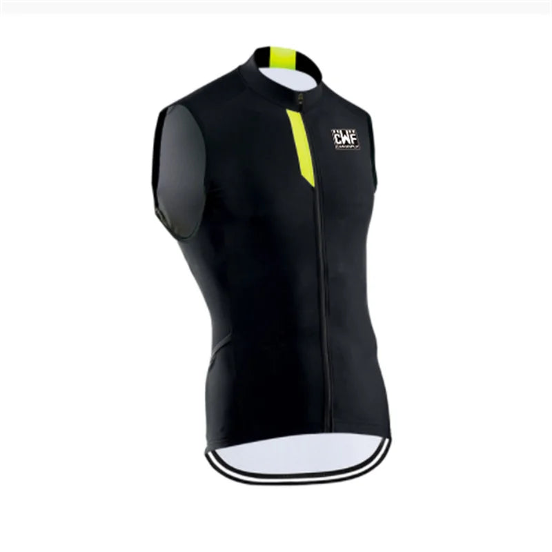 2021 New High Visibility Reflective Windproof Cycling Men or Men Cycling Windbreaker Vest with Back Pocket