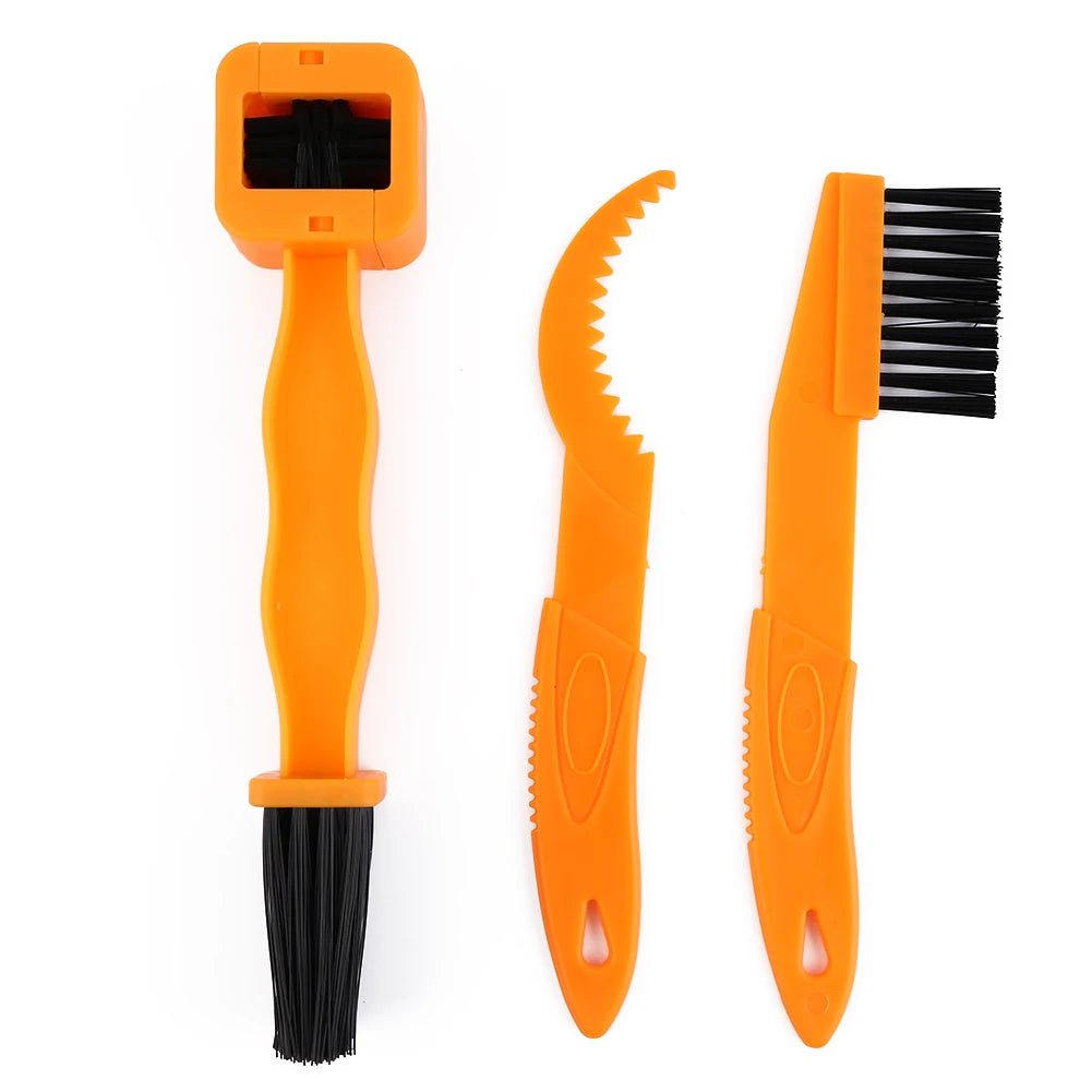 Plastic Motorcycle Bicycle Chain Clean Brush Gear Grunge Brush MTB Mountain Bike Machine Washer Brush Scrubber Cycling Clean Kit