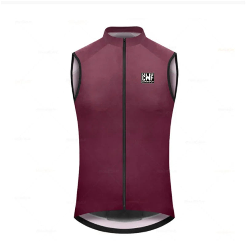 2021 New High Visibility Reflective Windproof Cycling Men or Men Cycling Windbreaker Vest with Back Pocket