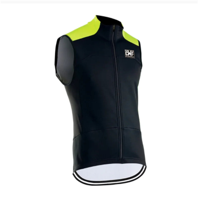 2021 New High Visibility Reflective Windproof Cycling Men or Men Cycling Windbreaker Vest with Back Pocket