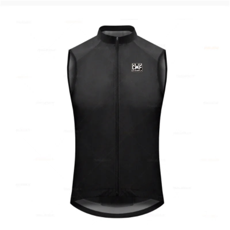 2021 New High Visibility Reflective Windproof Cycling Men or Men Cycling Windbreaker Vest with Back Pocket