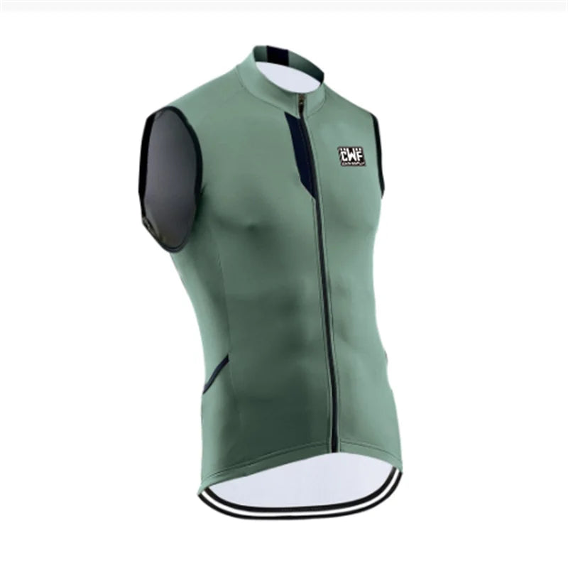 2021 New High Visibility Reflective Windproof Cycling Men or Men Cycling Windbreaker Vest with Back Pocket