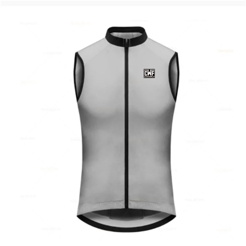 2021 New High Visibility Reflective Windproof Cycling Men or Men Cycling Windbreaker Vest with Back Pocket