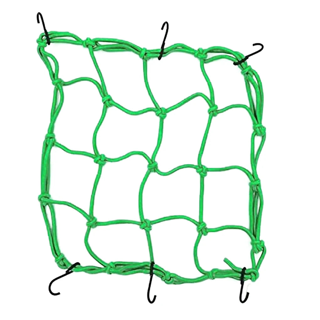 Elasticated Bungee Cargo Luggage Package Net with 6 Hooks for Rear Bicycle Bag Basket Bike Motorcycle Helmet Cargo Net New