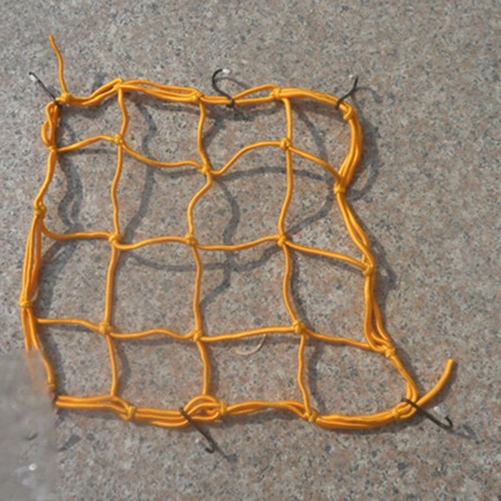 Elasticated Bungee Cargo Luggage Package Net with 6 Hooks for Rear Bicycle Bag Basket Bike Motorcycle Helmet Cargo Net New