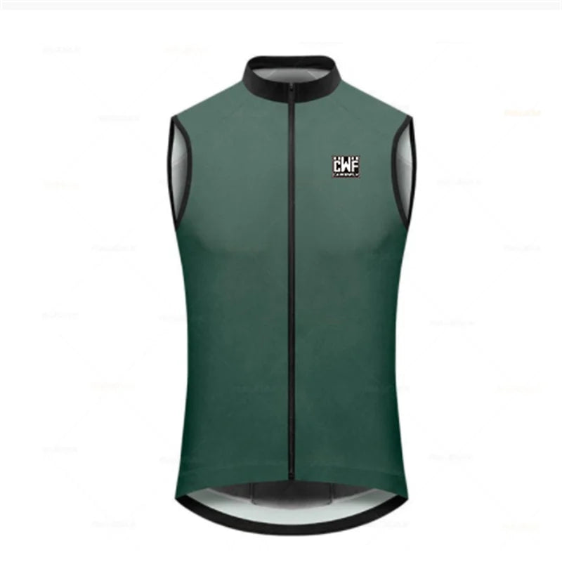 2021 New High Visibility Reflective Windproof Cycling Men or Men Cycling Windbreaker Vest with Back Pocket