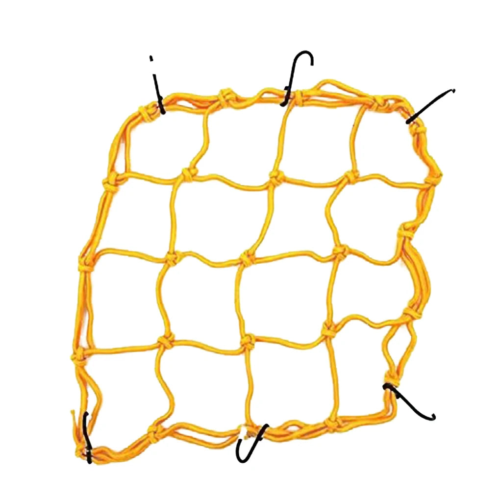 Elasticated Bungee Cargo Luggage Package Net with 6 Hooks for Rear Bicycle Bag Basket Bike Motorcycle Helmet Cargo Net New