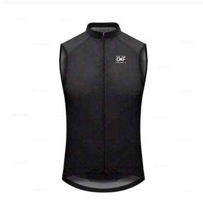 2021 New High Visibility Reflective Windproof Cycling Men or Men Cycling Windbreaker Vest with Back Pocket